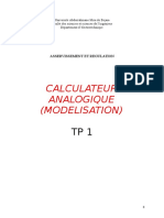Sam TP Asservissement Calculateur Analogique (Modelisation)
