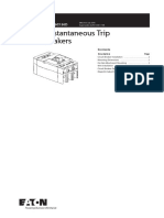 HMCPE Instantaneous Trip Circuit Breakers: Instruction Leaflet IL 29C130D