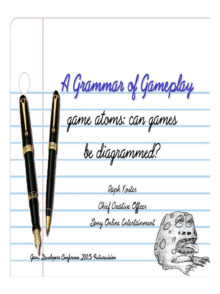 Grammar of Game Play | PDF | Risk | Feedback