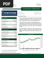 Cornerstone Ondemand: Investment Thesis