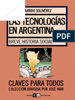 Soliberez Las Tecnologias en Argentina Breve Histo PDF