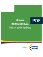 Analisis Subsectores Industria Colombia Hasta Diciembre