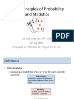 Basic Principles of Probability and Statistics