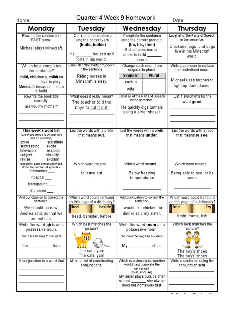 Weekly Language Review Q2 5 Answer Key