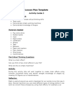 Lesson Plan Template: Objectives and Goals