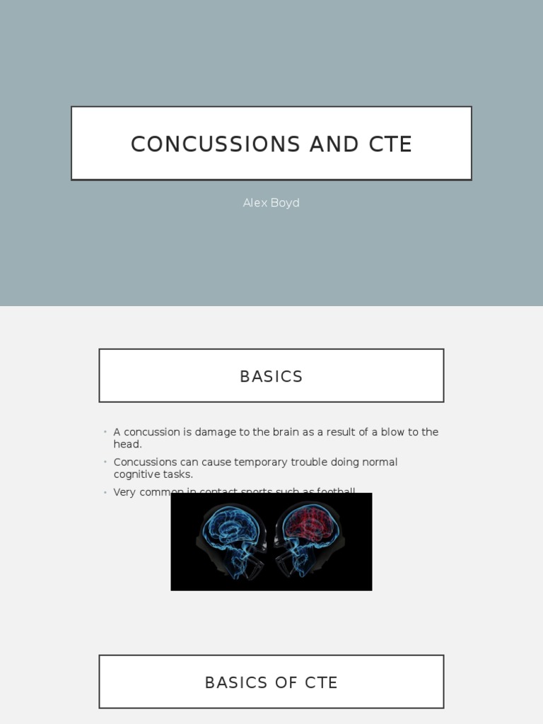 Understanding Concussions and CTE | PDF