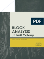 Jhilmil Colony - Block Analysis - Urban Study