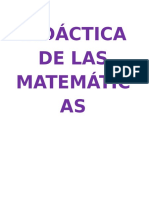 Didáctica de Las Matemáticas