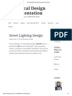 Street Lighting Design - Electrical Design