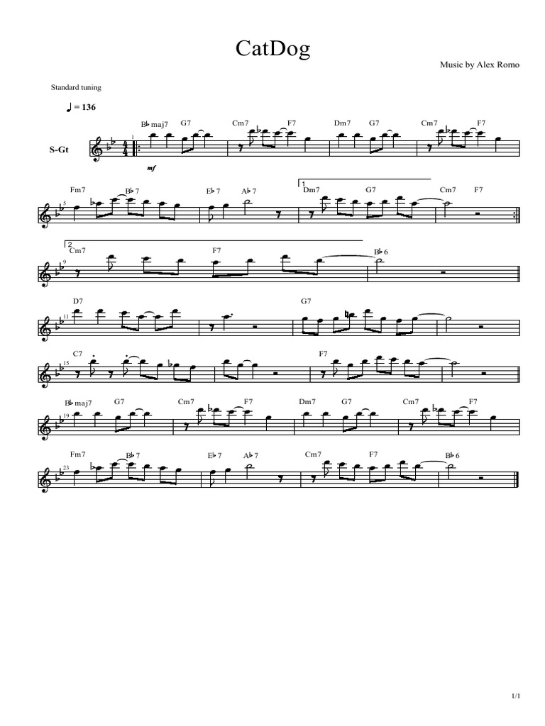 Catdog: Standard Tuning | PDF