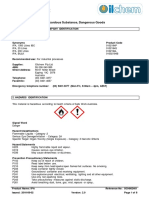 Safety Data Sheet: Hazardous Substance, Dangerous Goods