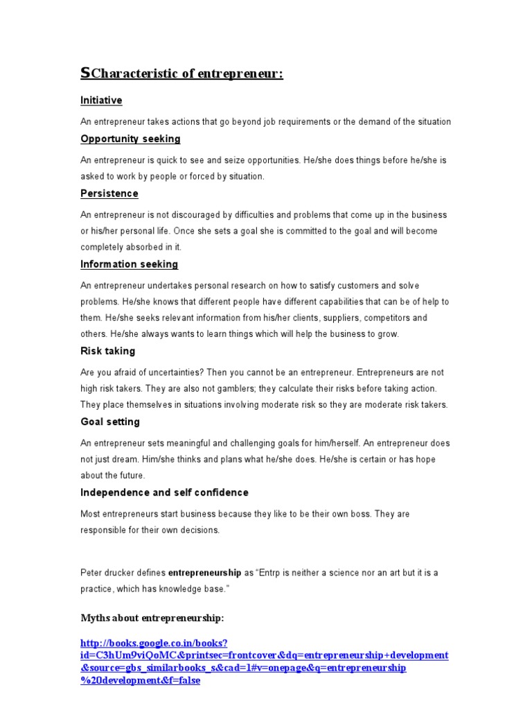 Key Traits of Successful Entrepreneurs | PDF | Entrepreneurship | Economics
