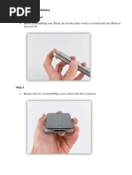 Iphone Dis Assembly Processes