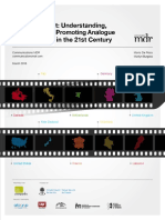 State of The Art - Understanding Appreciating and Promoting Analogue Film Practices in The 21st Century