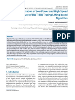 Vlsi Implmentation of DWT-IDWT