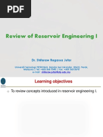 Review of Reservoir Engineering I