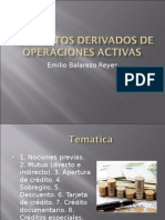 Contratos Derivados de Operaciones Activas