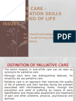 Palliative Care--psychological and End of Life Issues1.