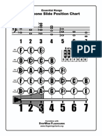 Trombone Fingering Chart