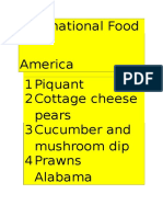 International Food - America