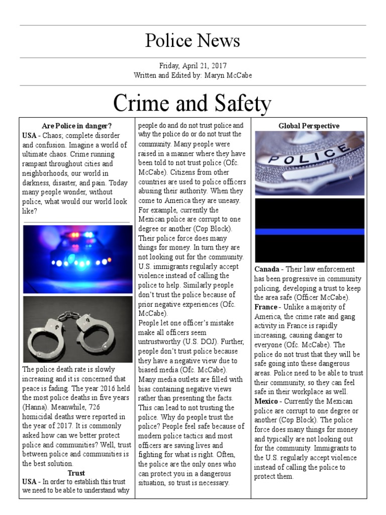 Police Trust and Safety Concerns | PDF | Police | The United States