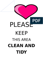 PLEASE Keep Clean