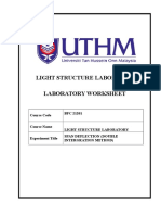 Light Structure Laboratory Laboratory Worksheet: Course Code BFC 21201