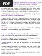 Function of Single Biological Neuron and Modelling of Artificial Neuron From It