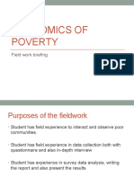 Economics of Poverty: Field Work Briefing