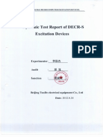 DECR-S Microcomputer Excitation Device Dynamic Test Report