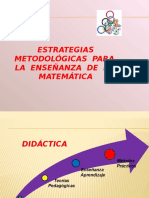 Estrategias para Enseñar Matematicas