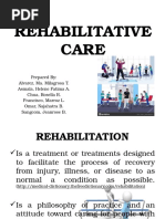 Rehabilitative Care