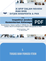 Peran Apip Dalam Review Laporan BMN Ditjen Binapenta & PKK