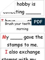 Sentence Strip My Hobbies