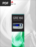 Transformer Protection Relay GRE160 Brochure 12027-1 0