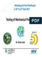 5 - Testing of Mechanical Properties