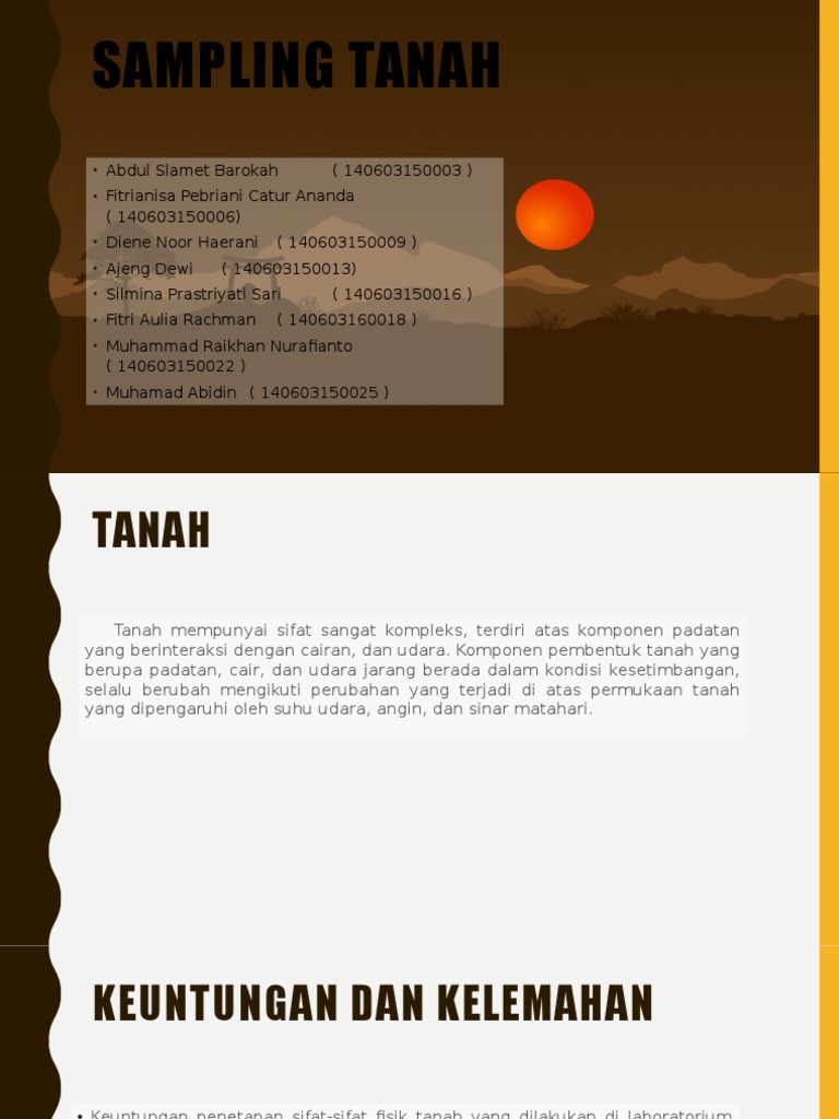 Teknik Sampling dan Analisis Tanah | PDF