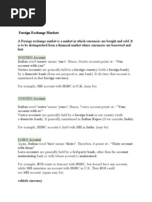 Forex Notes