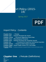Import Policy Bangladesh (2015-2018) Spring2017