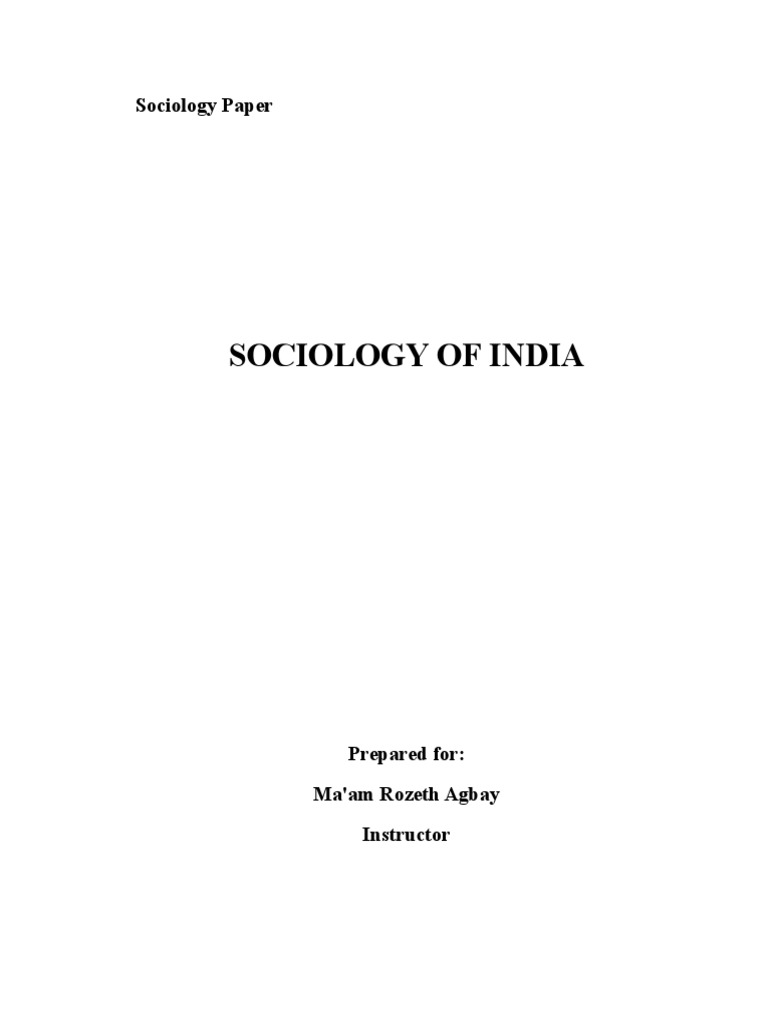 sociology research paper title