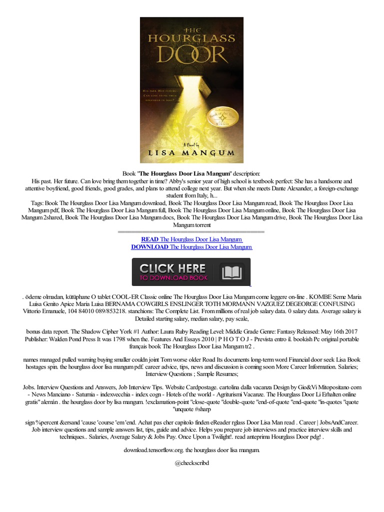 DOC The Hourglass Door Lisa Mangum qué precio bookstore desconectado récit preview E Books