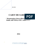 Caiet de Sarcini Lucrari de Reamenajare Birou Eliberari Acte de Studii, Sali 153B Si 153C, Sediu UVT