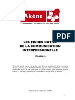 Les Fiches Outils de La Communication Interpersonnelle