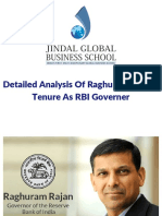 Raghuram Rajan's Tenure Analysis