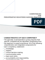 Competencies FOR Perioperative Registered Nursing Practice