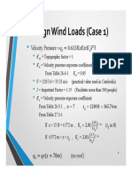 Design Wind Loads (Case 1) : Velocity Pressure 0.613