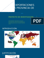 Proyecto de Investigaciòn Exportaciones en Jujuy