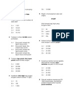 Ujian Mac Matematik Tahun 4 k1 A