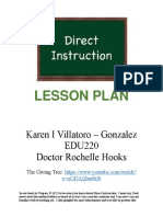 direct instructional lesson plan