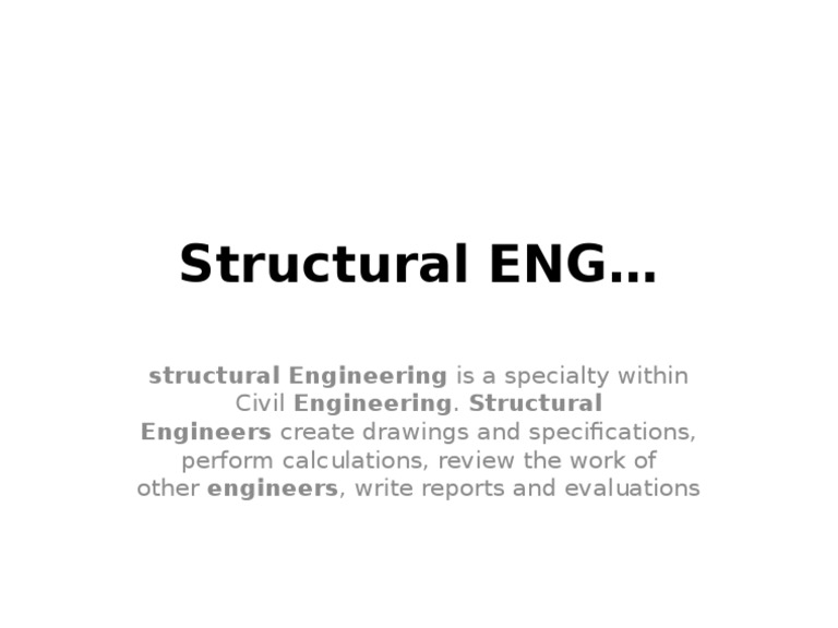 Structural Engineering Overview and Roles | PDF